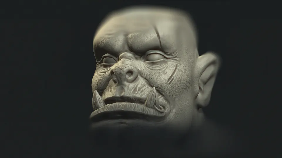 Warlord Aspect, скульпт ZBrush